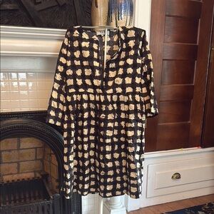 Sea New York Black and Cream Kids Casual Dress